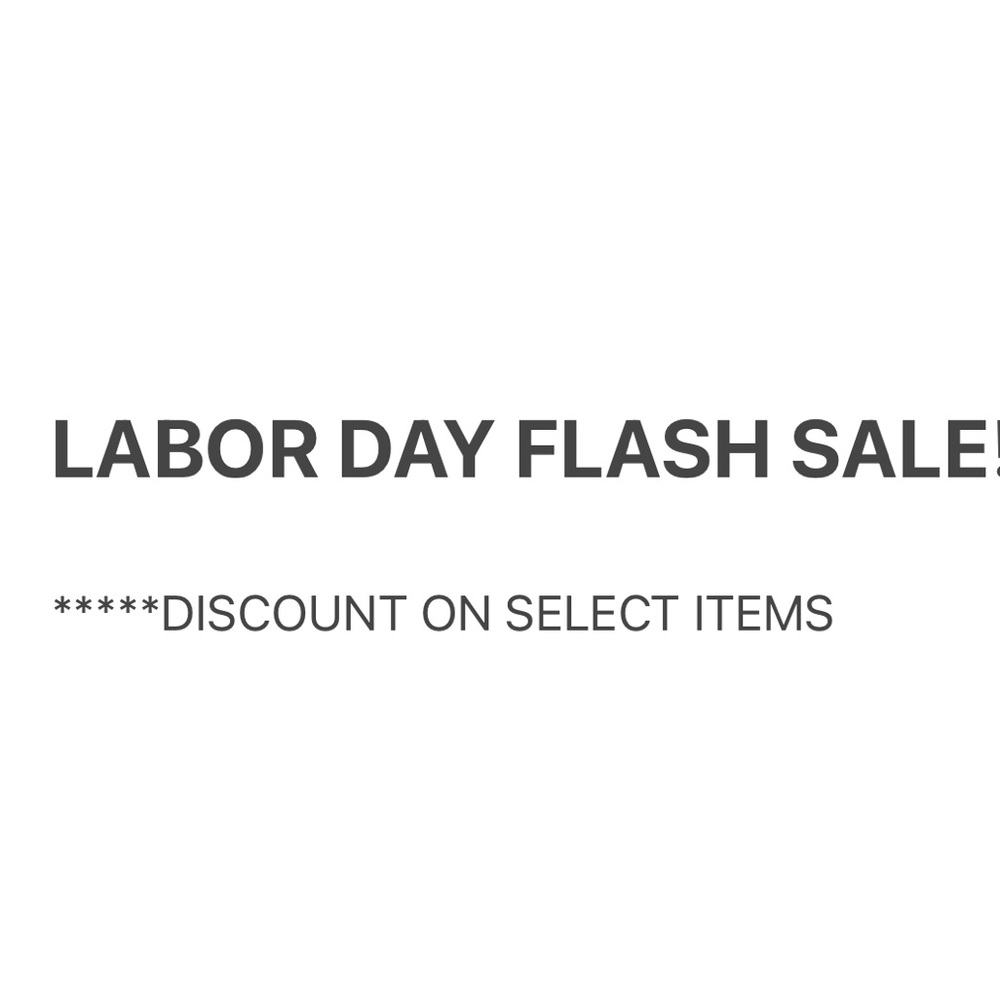 HAPPY LABOR DAY, HAPPY SHOPPING!